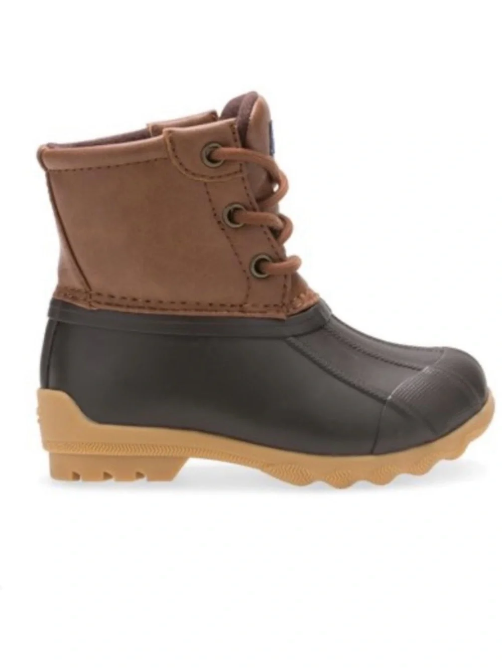Sperry Toddler Two- Tone Waterproof Duck Boots - Lace-Up